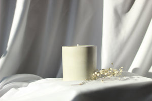 Minimalist Aesthetic home decor cement concrete all natural hand-poured soy wax candles